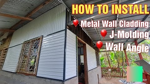 How To Install Metal Wall Cladding (Mini Rib Type) | J- Molding & Wall Angle | Paano Mag Install