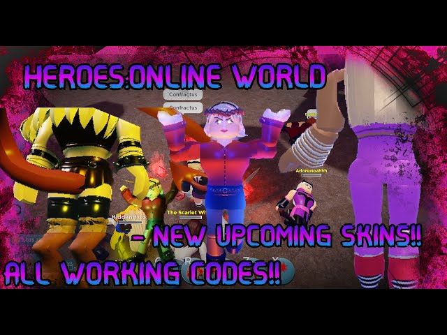 HEROES:ONLINE WORLD-[WORKING CODES]UPCOMING SKINS & CHARACTERS