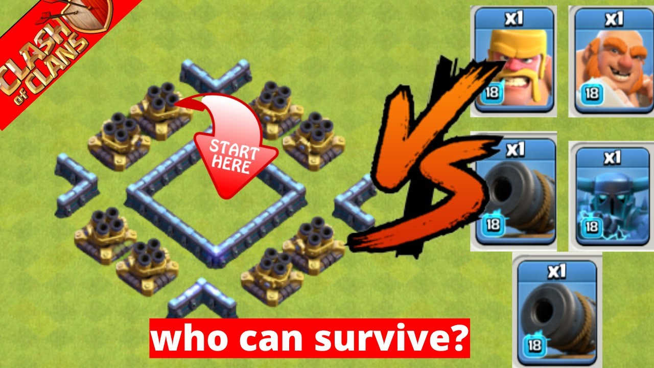 Max Level Troops Vs Max Level Traps | Clash of Clans