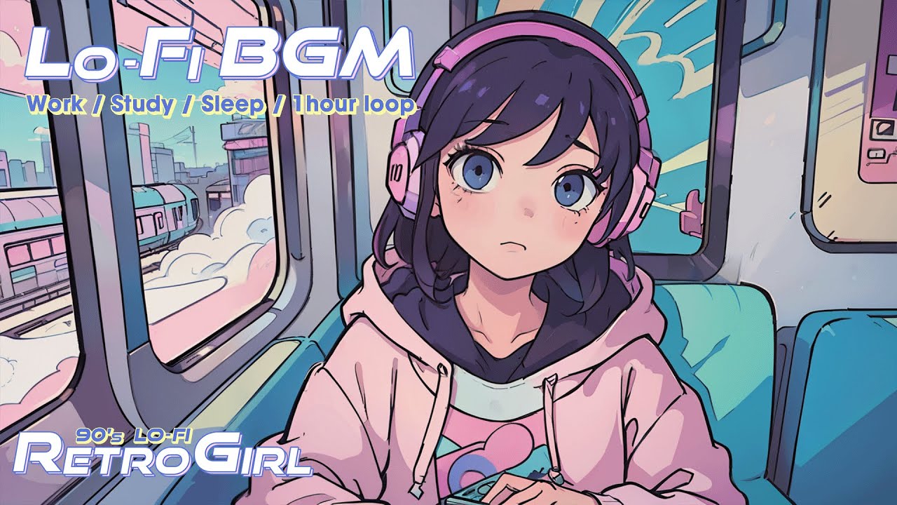 Lofi Chill Hip-hop with Train noise - 1 hour loop mix BGM - YouTube