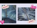 Comment réparer un jean troué 🧵 - tuto couture avec machine à coudre