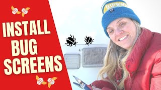 How to Install RV Bug Screens on Vents - 2 Ways | Full Time RV Living in an Escape Travel Trailer