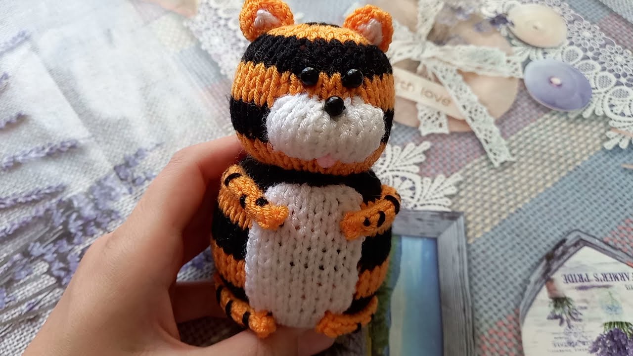 Новогодний Тигр Спицами Новогодний Тигр Спицами