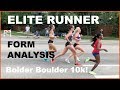 ELITE DISTANCE RUNNING FORM ANALYSIS AT BOLDER BOULDER 10KM | Proper Technique