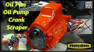 9 Chevy 454 Big Block Engine BuildCrank Scraper, High Volume Oil Pump, Oil Pan