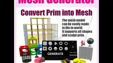 Secondlife Mesh Generator , what can it do ?!
