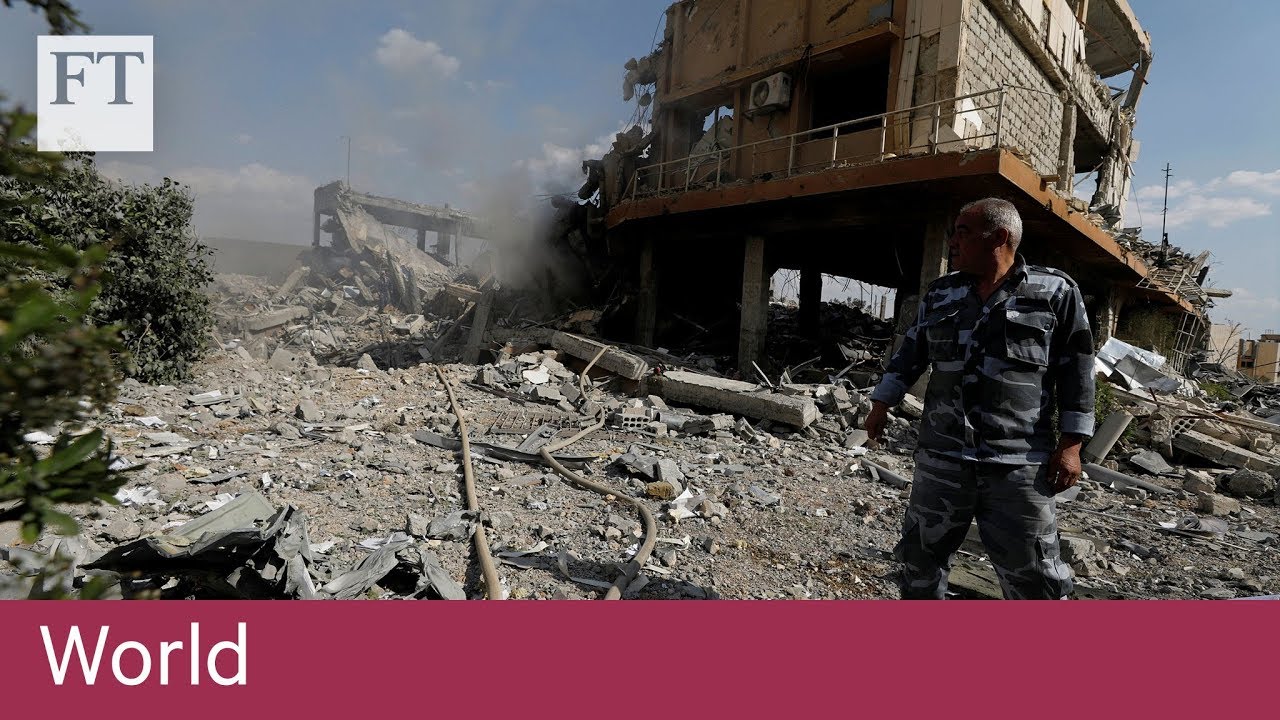 latest news nyc US, Britain and France launch strikes at Syria