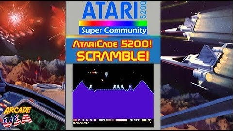 AtariCade 5200! Scramble Homebrew!