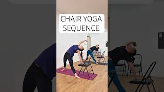 Chair Yoga Sequence |Intermediate Level| |Beginner Level|  #yoga #fitness #chairyoga