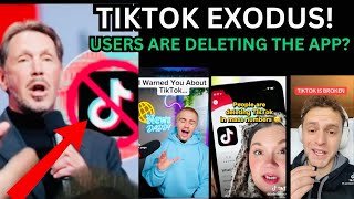 TikTok Users Are Deleting the App — Uninstalls Spike 150% After U.S. Deal #tiktokdelete #usa