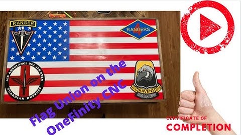 US Flag Build Union on Onefinity CNC