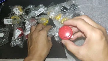 UNBOXING 30MM SANWA OBSF-30 ARCADE PUSH BUTTON