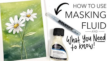 How To Use Masking Fluid With Watercolour! What You NEED To Know!