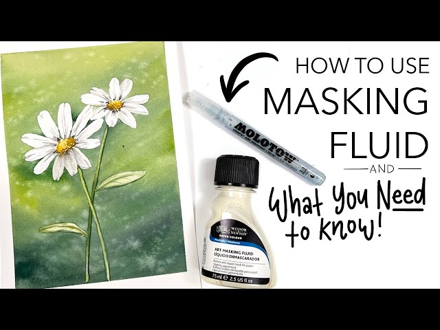 How to use a ruling pen - with ink, watercolour paint and masking