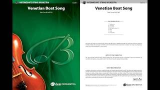 Venetian Boat Song, by Bob Cerulli – Score & Sound