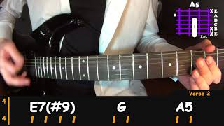 How to play - Jimi Hendrix - Purple Haze, easy guitar lesson (FULL+SOLO)