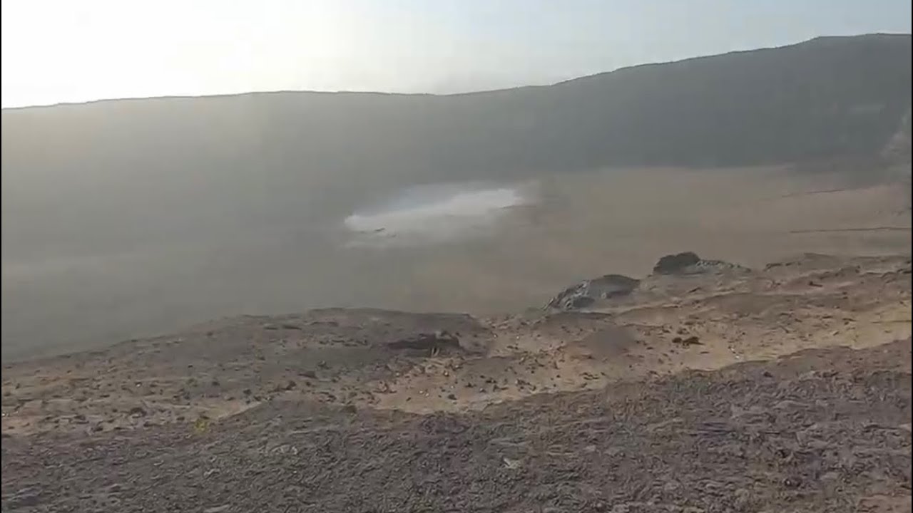 صخرة الصقر والحبارى وفوهة بركان الهتيمة|#حائل 