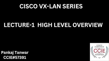 Lecture-1 CISCO VXLAN  High level Overview : CCIE 57391