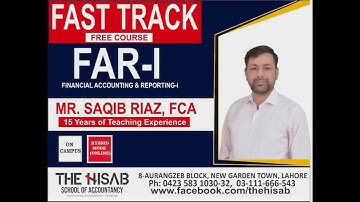Lecture # 11 Introduction to Accounting by Saqib Riaz, FCA at The HISAB