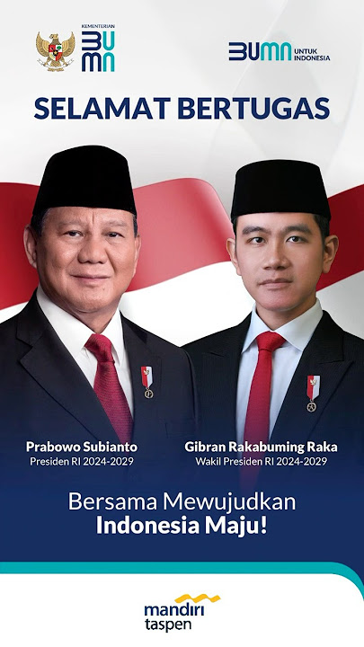 Terima kasih Bapak Jokowi-Ma’ruf Amin & Selamat bertugas Bapak Prabowo-Gibran.