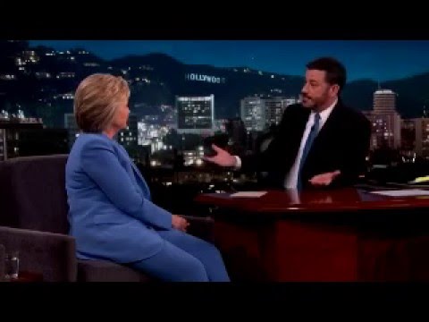 Hillary Clinton Discusses Unexplained Aerial Phenomenon - UFOs/UAP Jimmy Kimmel March 24, 2016
