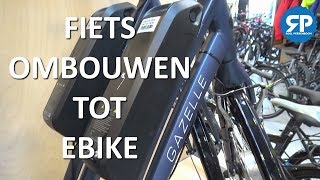 pijn Aanbeveling schaal Gewone fiets ombouwen tot een elektrische fiets - YouTube