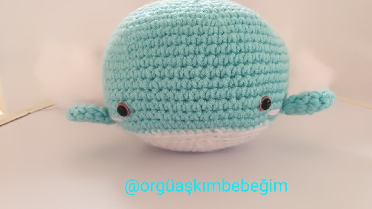 Amigurumi  Balina, Balık Yapımı/Crochet Amigurumi Whale Pattern/Kolay Oyuncak Yapımı