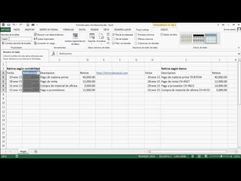 Conciliacion de Bancos en Excel - Busqueda Aproximada