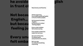 Improve Your Spoken English by Reading Simple Sentences on Screen 📈