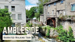 AMBLESIDE | 4K Narrated Walking Tour | Let's Walk 2021