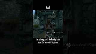 hail — The Elder Scrolls V: Skyrim dialogue scene