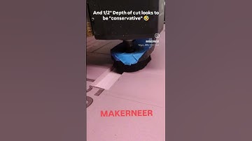 Send it Saturday! First time cutting pink foam - 1/2" DOC, 200in/min, 45% stepover