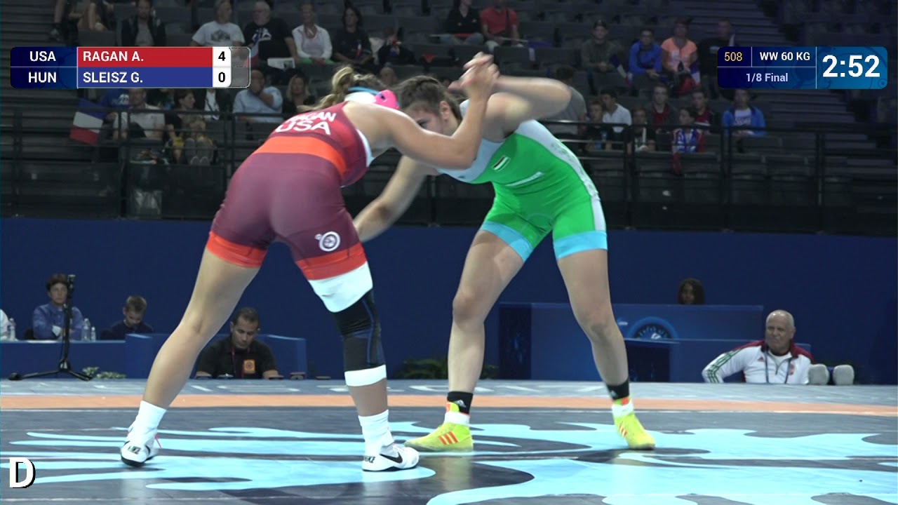 1/8 WW - 60 kg: A. RAGAN (USA) df. G. SLEISZ (HUN) by VSU, 10-0