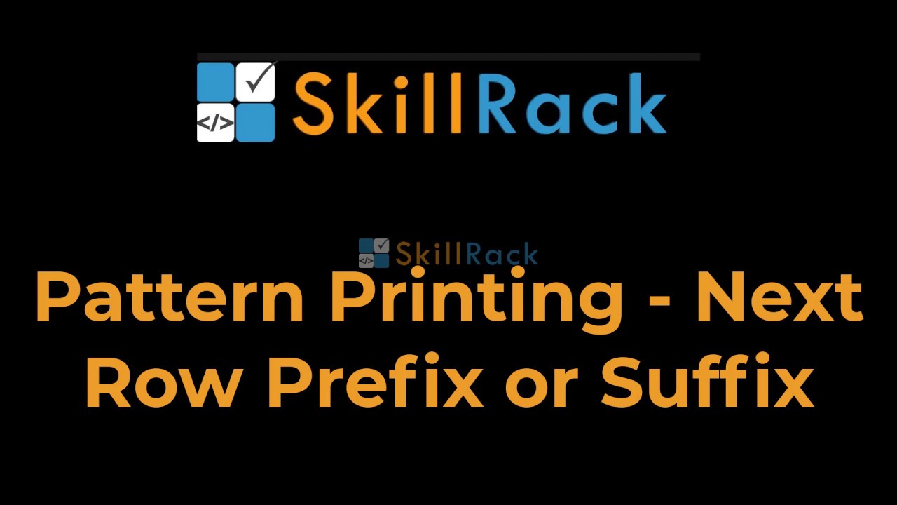 Pattern Printing Next Row Value As Suffix Or Prefix YouTube pattern-printing-next-row-value-as-suffix-or-prefix-youtube