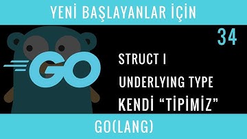 Yeni Başlayanlar İçin GO(LANG) : 34 : Struct I, Underlying Type, Own Type