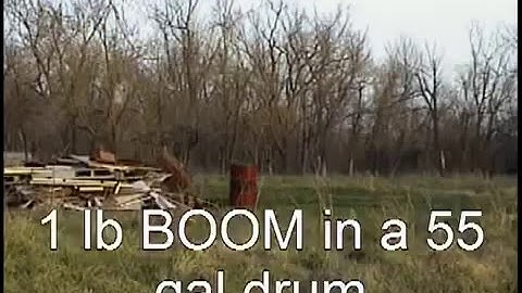 BOOM! Binarys Explosive Targets - 1 LB in a 55 Gal Drum