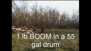 BOOM! Binarys Explosive Targets - 1 LB in a 55 Gal Drum
