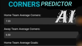 Ai predictor for corners screenshot 3