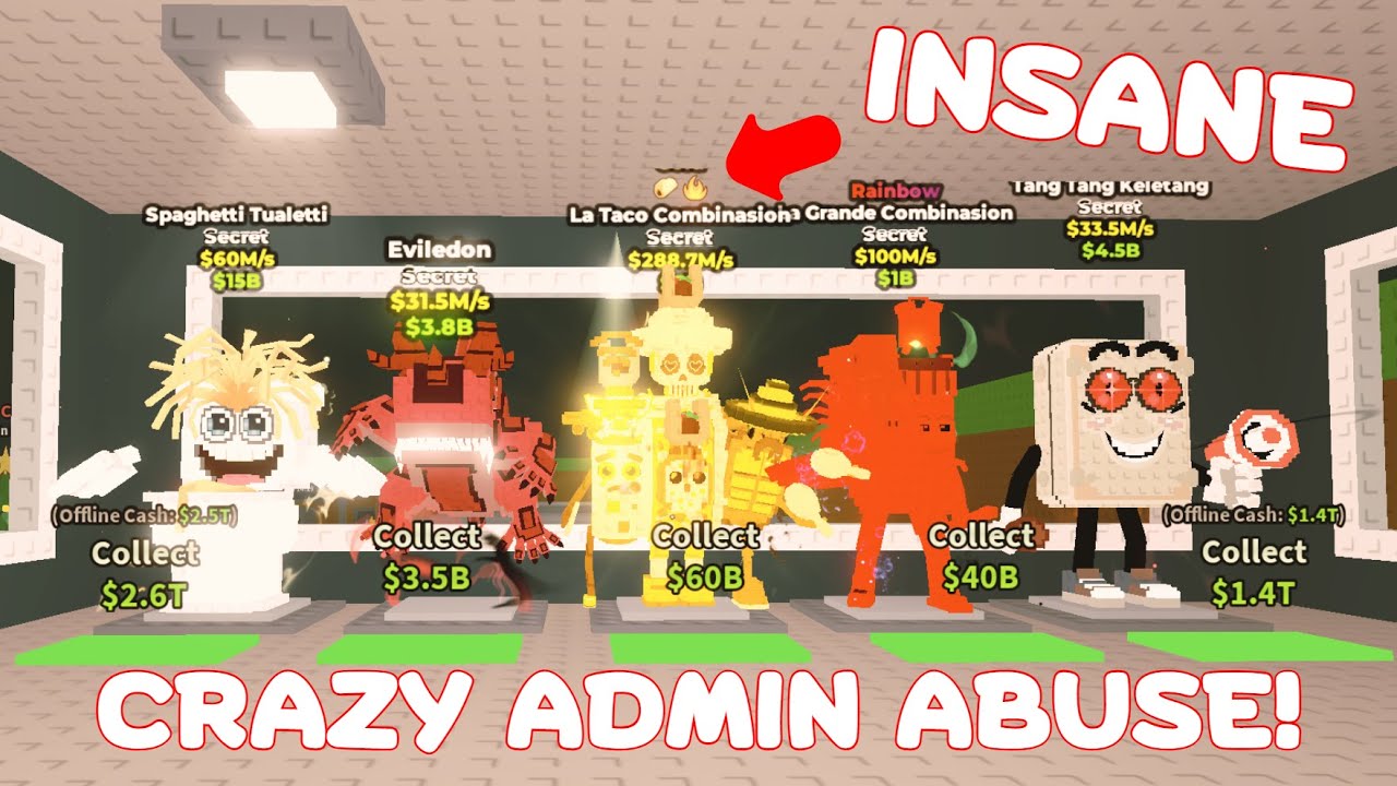 I stole INSANE SECRETS using this NEW METHOD in Steal A Brainrot... (Admin Abuse) 🔥