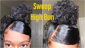 High Swoop Sleek Bun tutorial | Natural Hair