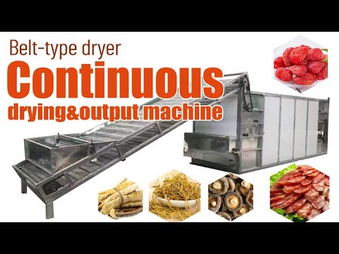 Continuous drying machine | Belt-type dryer | Principle of band