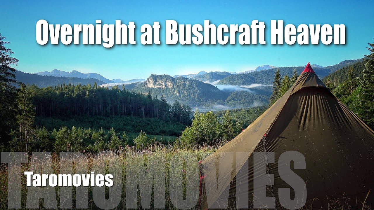 Bushcraft Heaven Overnighter with the MSR Front Range Tarp-Shelter /  Bushcraft Survival 4K Video