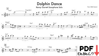 Kenny Garrett - "Dolphin Dance" Alto Saxophone Jazz Transcription