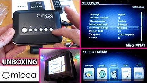 Micca Mplay UNBOXING and Setup. Speck HD Diamond Incredisonic Media Player