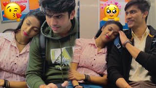 SLEEPING ON STRANGERS IN THE METRO PRANK || part  2  || EPIC REACTIONS || Fit Punom