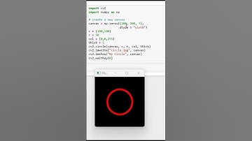 Drawing a Circle on an Image #shorts #opencvpython #trending
