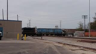 Metra train, and CN train in Bartlett IL, and the Spaulding junction IL.