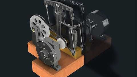 Mechanical 3D Animation of an Engine