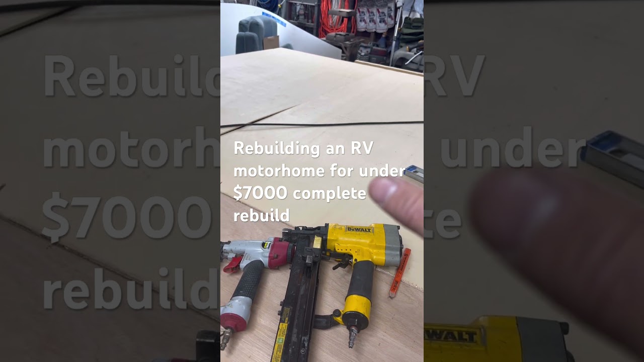 RV rebuild complete, side sheeted ￼