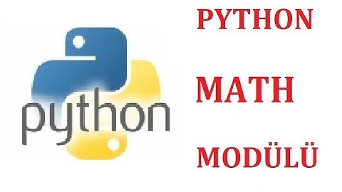 Modül-3: Python Math Modülü